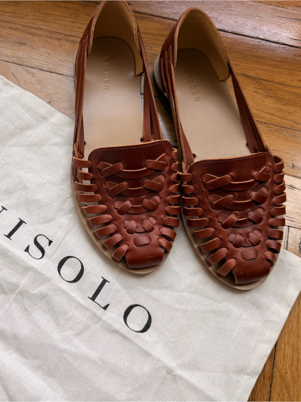 Nisolo Cognac Women's Huarache Sandal 2.0